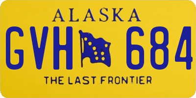 AK license plate GVH684