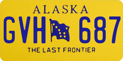 AK license plate GVH687