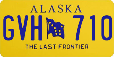 AK license plate GVH710