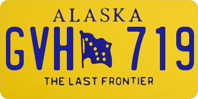 AK license plate GVH719