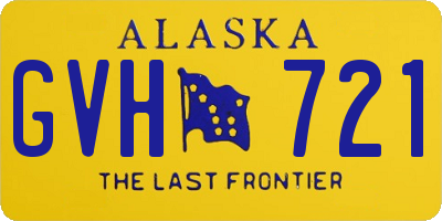 AK license plate GVH721