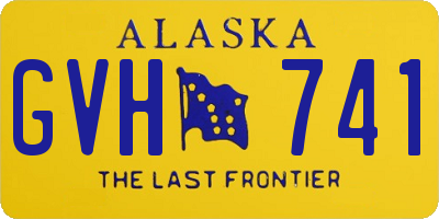 AK license plate GVH741