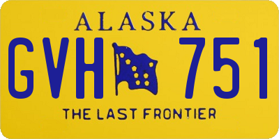 AK license plate GVH751