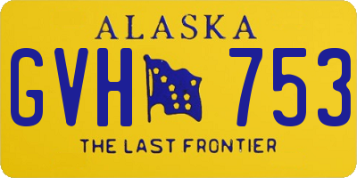 AK license plate GVH753