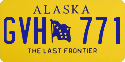 AK license plate GVH771