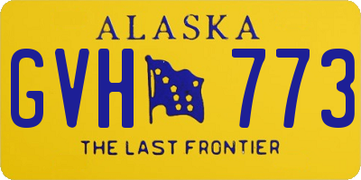 AK license plate GVH773