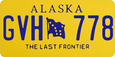 AK license plate GVH778