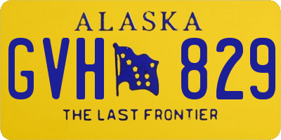 AK license plate GVH829