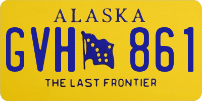 AK license plate GVH861