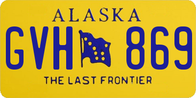 AK license plate GVH869