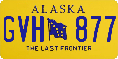 AK license plate GVH877