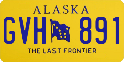 AK license plate GVH891