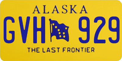 AK license plate GVH929