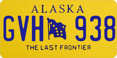 AK license plate GVH938