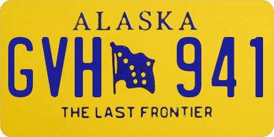 AK license plate GVH941