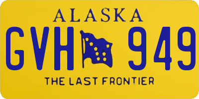 AK license plate GVH949