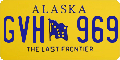 AK license plate GVH969