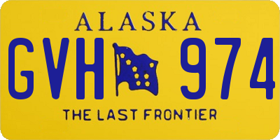 AK license plate GVH974