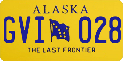 AK license plate GVI028