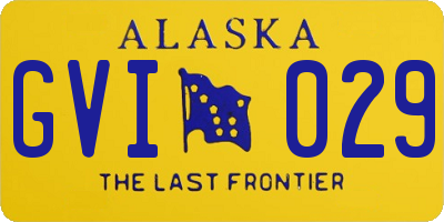 AK license plate GVI029