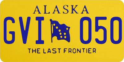 AK license plate GVI050