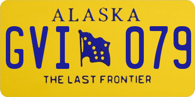 AK license plate GVI079