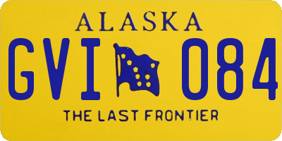 AK license plate GVI084