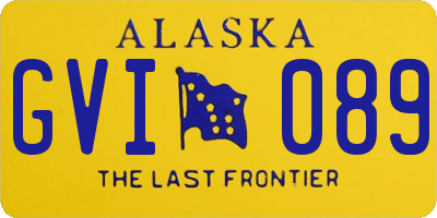 AK license plate GVI089