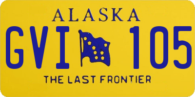 AK license plate GVI105