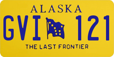 AK license plate GVI121