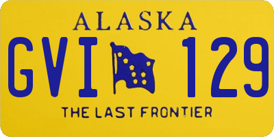 AK license plate GVI129