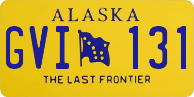 AK license plate GVI131