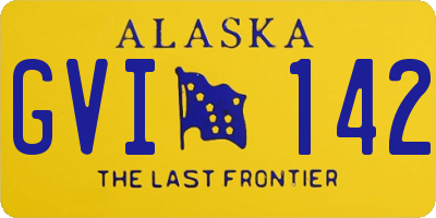 AK license plate GVI142