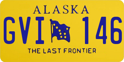 AK license plate GVI146