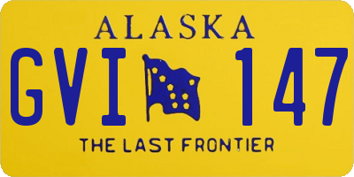 AK license plate GVI147