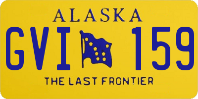 AK license plate GVI159