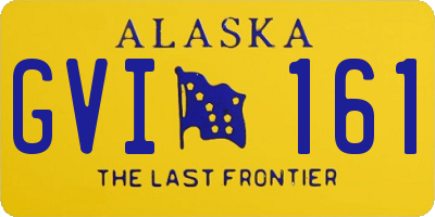 AK license plate GVI161