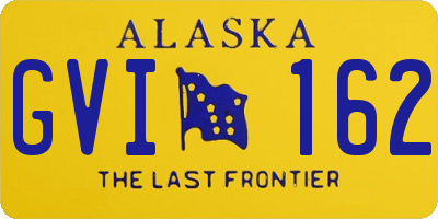 AK license plate GVI162