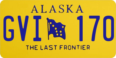 AK license plate GVI170