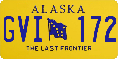 AK license plate GVI172