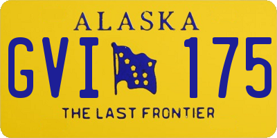 AK license plate GVI175