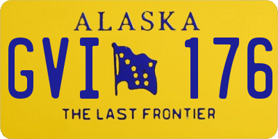 AK license plate GVI176