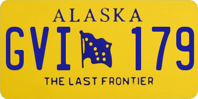 AK license plate GVI179