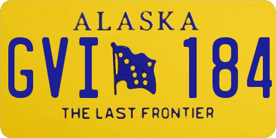 AK license plate GVI184