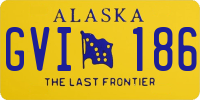 AK license plate GVI186