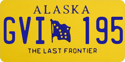 AK license plate GVI195