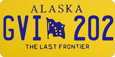 AK license plate GVI202