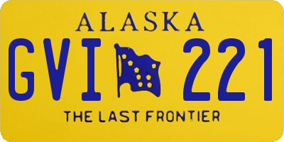 AK license plate GVI221