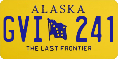 AK license plate GVI241