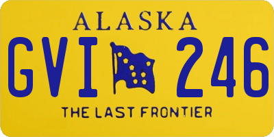 AK license plate GVI246